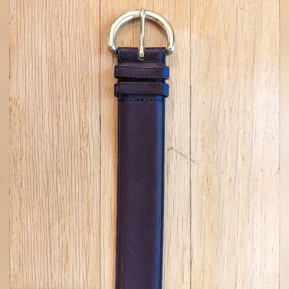 Women's Burgundy 30" Coach Belt
